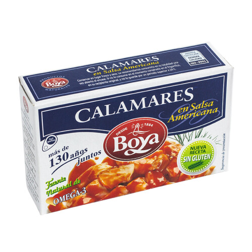 Lot 3x Calamar sauce américaine - Boîte 115g